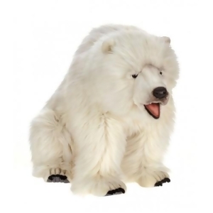 34.5 Lifelike Handcrafted Extra Soft Plush Seated Polar Bear Stuffed Animal - All