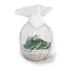 Club Pack of 12 Clear Christmas Wedding Large Cellophane Gift Basket Bags 24 - All