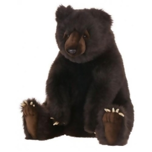 24 Lifelike Handcrafted Extra Soft Plush Seated Brown Grizzly Bear Stuffed Animal - All