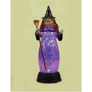 12 Battery Operated Blue Led Lighted Wicked Witch Halloween Table Top Figure - All