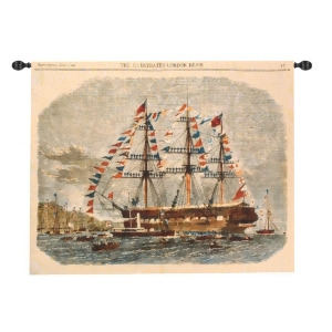 Antique Clipper Ship 1 Wall Hanging Tapestry 44 x 35 - All
