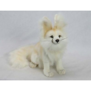 Set of 2 Lifelike Handcrafted Extra Soft Plush Seated Arctic Fox Stuffed Animals 13 - All