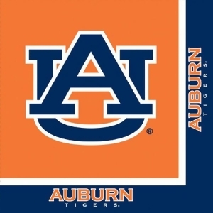 Club Pack of 240 Ncaa Auburn Tigers 2-Ply Tailgating Party Lunch Napkins - All