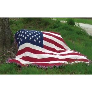 Stars and Stripes Patriotic Woven Indoor-Outdoor Throw Blanket 50 x 60 - All
