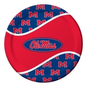 Pack of 96 Ncaa Ole Miss Rebels Round Tailgate Party Paper Dinner Plates 8.75 - All