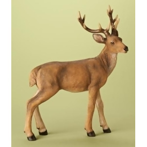 23.75 Richly Detailed Standing Brown Buck Woodland Christmas Figure - All