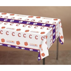 12 Ncaa Clemson Tigers Plastic Tailgating Banquet Table Cloths 54 x 108 - All