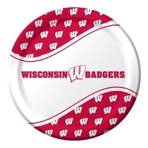 Pack of 96 Ncaa Wisconsin Badgers Round Tailgate Party Paper Dinner Plates 8.75 - All