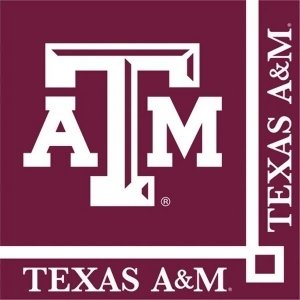 Club Pack of 240 Ncaa Texas A M Aggies 2-Ply Tailgating Party Beverage Napkins - All