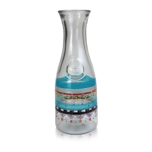 Mosaic Carnival Confetti Hand Painted Beverage Carafe 34 Ounces - All