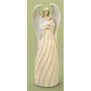 10 Good Tidings Led Angel with Baby Jesus Porcelain Christmas Nativity Figure - All