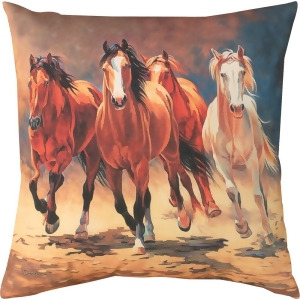 18 Hoof Beats and Heart Beats Decorative Horse Throw Pillow - All