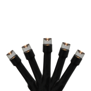 Set of 96 Twinkling Warm White Led Christmas Lights Connect 24V Extension Set Black Wire - All