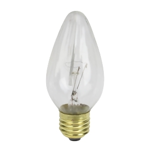 Pack of 25 Transparent Clear Flame E26 Base Replacement F15 Light Bulbs 25W - All