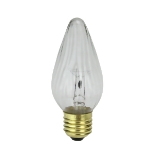 Pack of 25 Transparent Clear Flame E26 Base Replacement F15 Light Bulbs 40W - All
