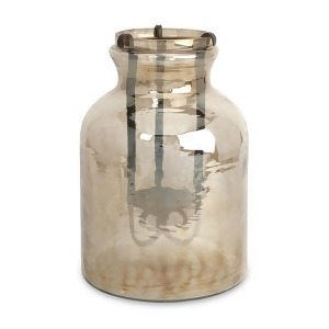15.25 Romantic Vintage Inspired Glass Jar Suspended Pillar Candle Lantern - All