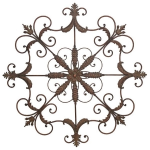 50.5 Stunning Oversized Iron Scrollwork Decorative Hanging Wall Plaque - All