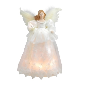14 Lighted Elegant Ivory Angel Christmas Tree Topper Clear Lights - All