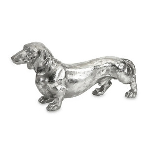 16 Rooney Dachshund Dog Silver Finish Decorative Table Top Figure - All