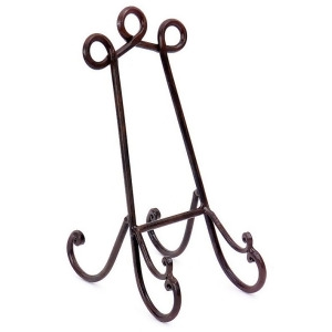 14.25 Celtic Knot Wrought Iron Curved Scroll Plate Stand Easel - All