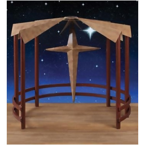 40 Metal Christmas Display Nativity Creche with Star - All