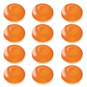 Club Pack of 12 Battery Operated Led Orange Waterproof Floating Blimp Lights - All