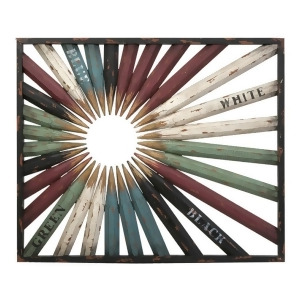 36 Charming School Days Colored Pencil Distressed Fir Wood Wall Art - All
