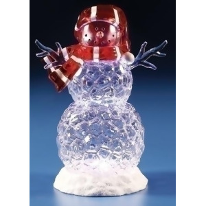 10 Led Icy Snowman Christmas Table Top Figurine - All