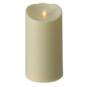 7 Off-White Luminara Flickering Flameless Led Lighted Outdoor Pillar Candle - All