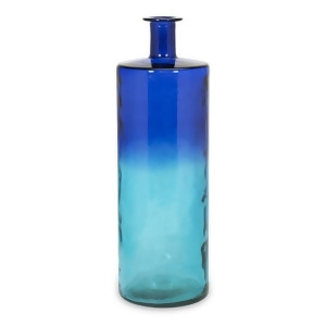 30 Tall Tropical Ocean Blue Ombre Oversized Recycled Glass Flower Vase - All