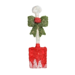 32 Lighted Tinsel Snow Shovel with Bow Christmas Window Decoration - All