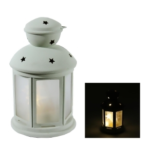 8 Battery Operated White Led Lighted Invisilite Holographic Star Christmas Lantern Warm White Lights - All