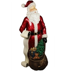 48 Commercial Size Santa Claus with List and Gift Sack Christmas Display Decoration - All