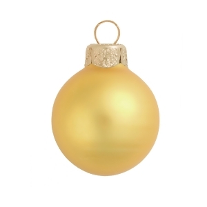 Matte Yellow Sun Glass Ball Christmas Ornament 7 180mm - All