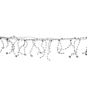 6' Battery Operated Warm White Lighted Faceted Bead Christmas Garland - All