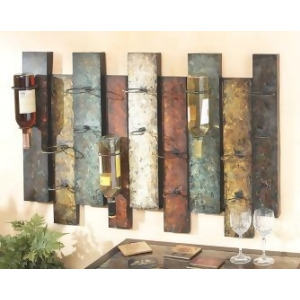 41 Contemporary Offset Panel Wall Wine Bottle Holder - All