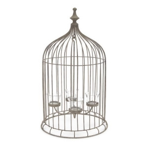 23 Rustic Antique-Style Bird Cage 4-Tea Light Candle Holder - All