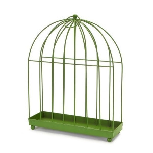 16 Tropicalia Sleek and Stylish Green Bird Cage Pillar Candle Holder - All