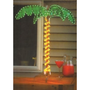 30 Tropical Lighted Holographic Rope Light Outdoor Palm Tree Yard Decoration - All