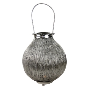 18.5 Urban Life Contemporary Silver Tea Light Candle Holder Lantern - All