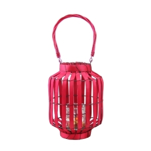 20 Tropicalia Blush Red Cabana Tiki Bar Votive Candle Holder Lantern - All
