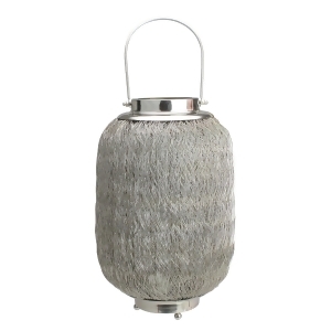 23 Beach Day Contemporary Chic Large Wire Woven Hurricane Pillar Candle Holder - All