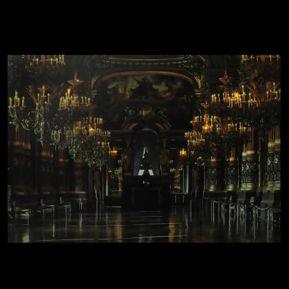 LED Lighted Famous Paris Opera House France Grand Foyer Canvas Wall Art 15.75" x 23.5" alternate image