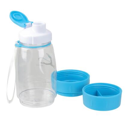 Blue 3-in-1 Portable Shake Bottle for Healthy Drinks, 9-Inch alternate image