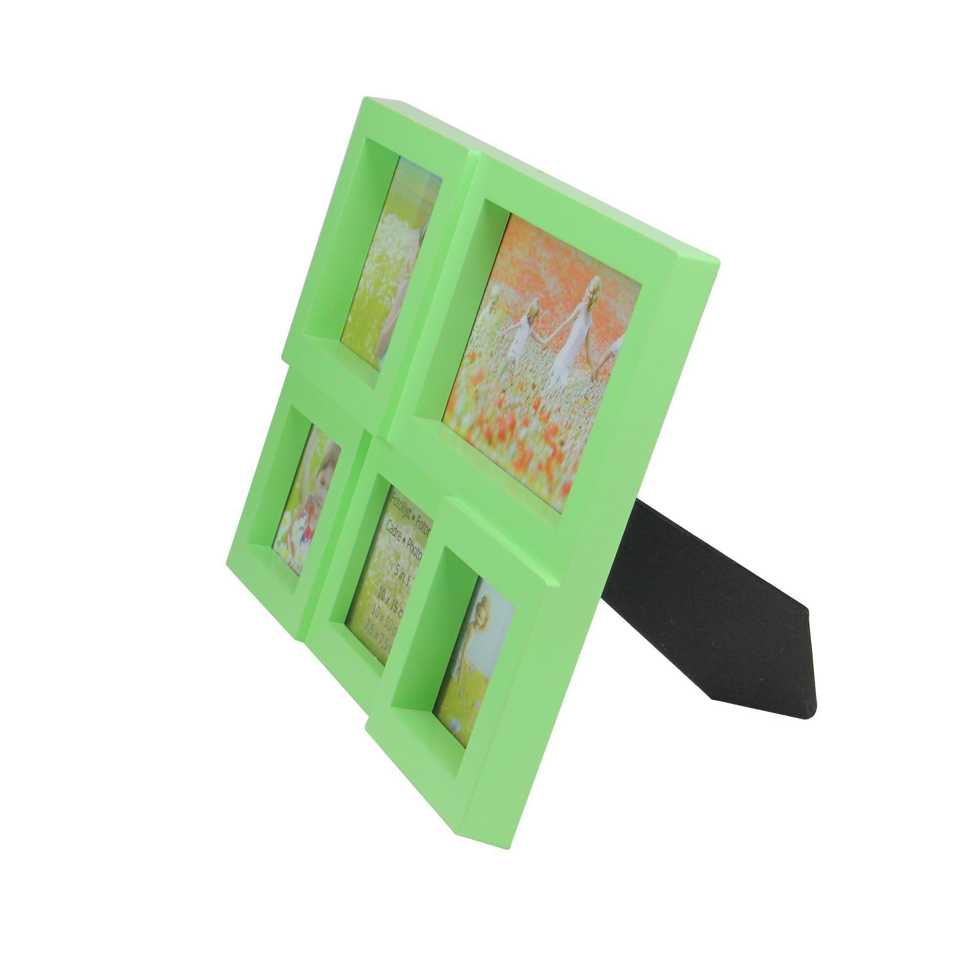 11.5" Green Multi-Sized Puzzled Collage Picture Frame alternate image
