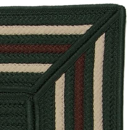 9' x 12' Green and White All Purpose Handmade Reversible Rectangle Mudroom Area Throw Rug alternate image