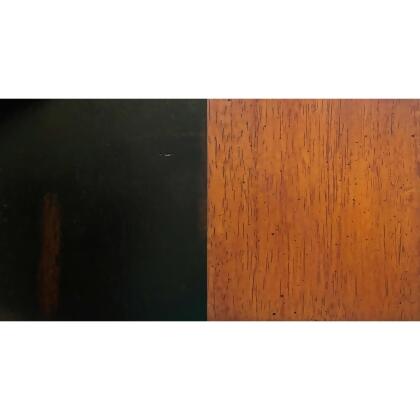 Set of 2 Antique Black and Cherry Brown Napoleon Style Cafe Height Barstool, 43” alternate image