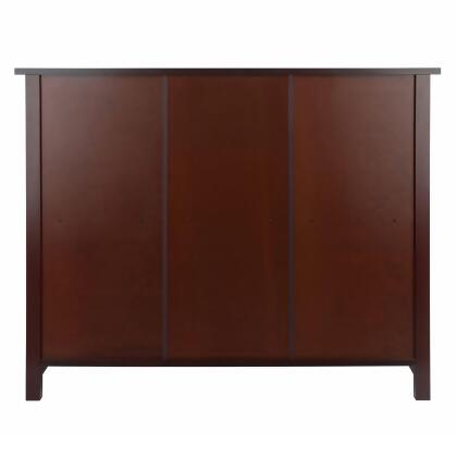 38.75” Long 3-Tier Antique Walnut Finish Solid Wood Storage Shelf Bookcase alternate image