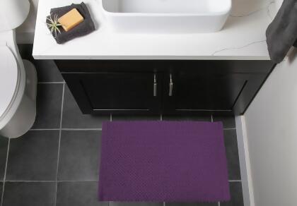 17" x 24" Purple Microfiber Popcorn Bath Rugs alternate image
