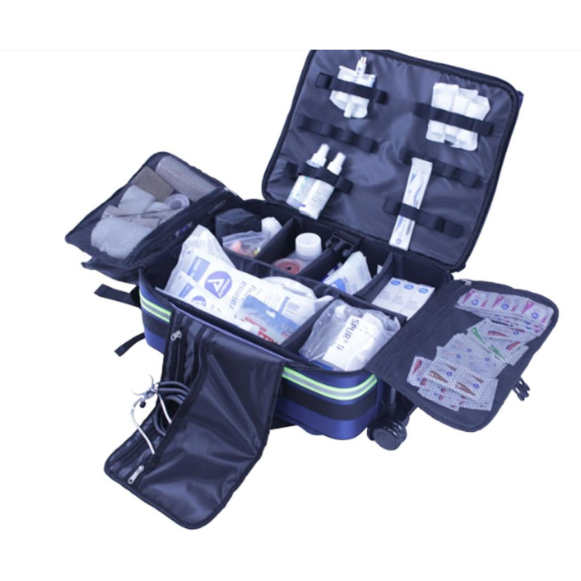 17" Navy Blue, Black, and Lime Green Outdoor Emergency Accessories Kemp USA Medical Supply Kit E alternate image